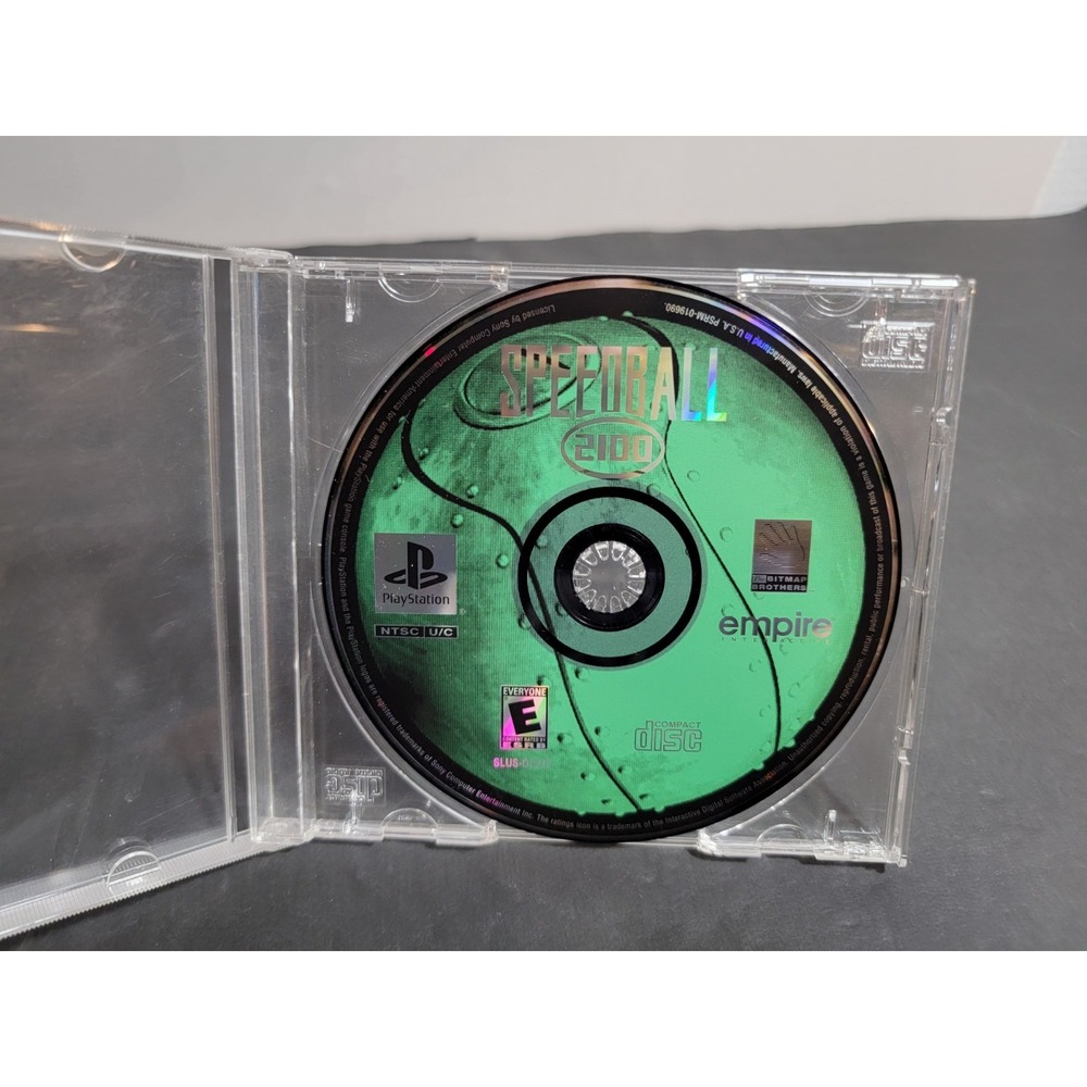 Speedball 2100 Sony PlayStation 1 PS1 Video Game Disc SLUS-01218 Tested Working